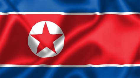 bandera de corea del norte
